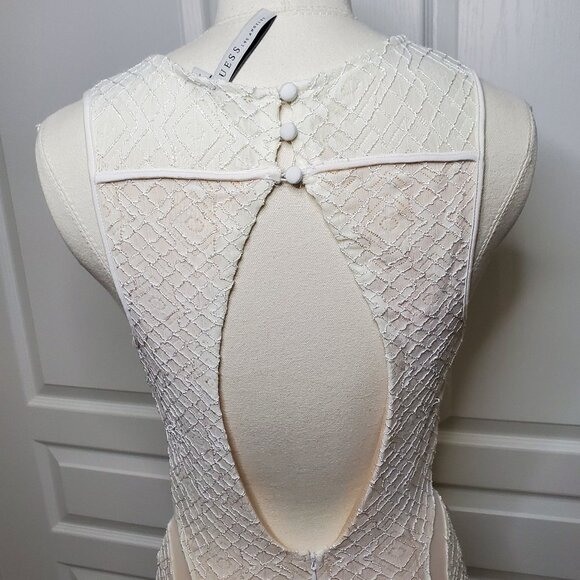 Guess Maxi Dress Cream Size S - Picture 4 of 7